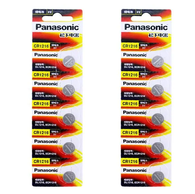 20 шт./лот Panasonic CR1216 DL1216 BR1216 батарея на литиевой кнопке 3В CR 1216 5034LC для часов