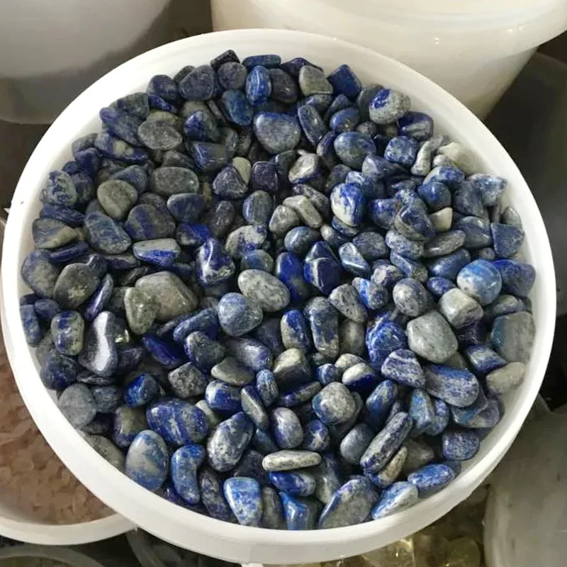 500g Natural Afghanistan Lapis Lazuli Crystal Lasurite Gravel Rock Quartz Raw Gemstone Mineral Specimen Decoration Energy Stone | Дом и сад