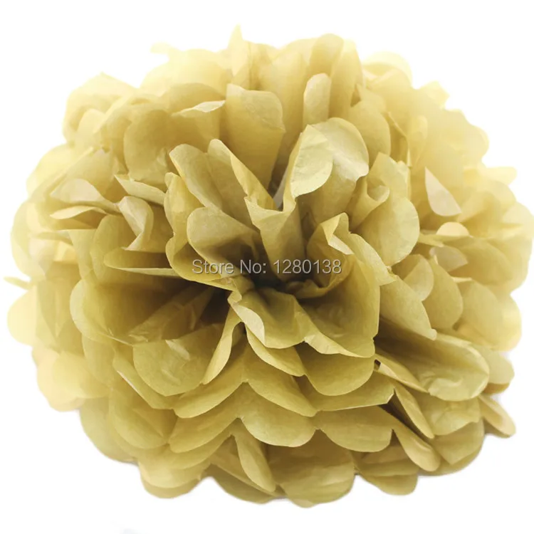 Черные золотые белые украшения для вечеринок помпон из салфетки сотовый шар и