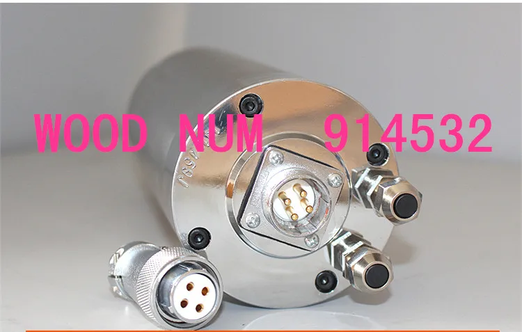 Высококлассный Электрический шпиндель с водяным охлаждением диаметр 2 кВт 80 мм 4