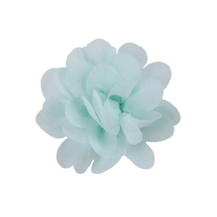 15turquoise " 20 шт./лот цветы из шифона повязка на голову" сделай сам "заколки для волос ручной работы одежда шапки обувь аксессуары для волос - Цвет: 15turquoise