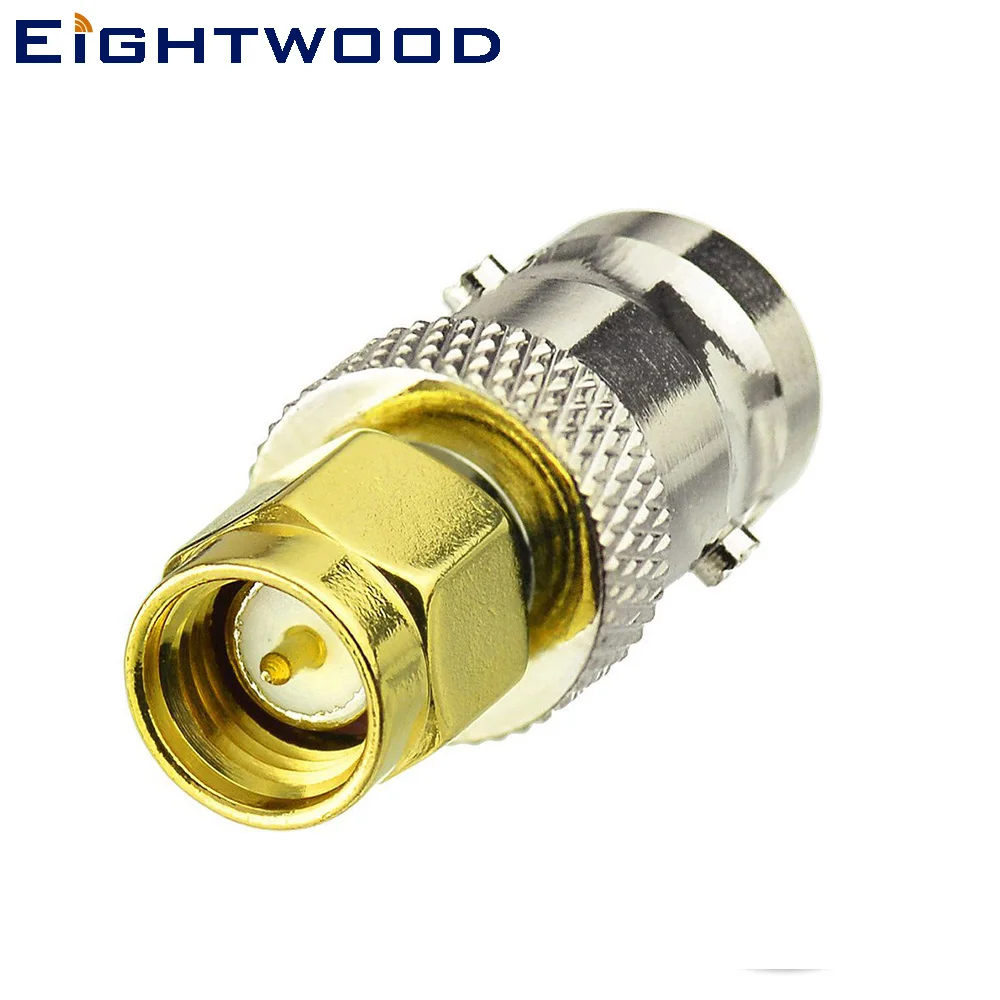 Eightwood Car Radio Adapter Walkie Talkies Antenna BNC Female to SMA Male Connector for Icom IC-T90A Kenwood TH-D7 Yaesu VX-5R