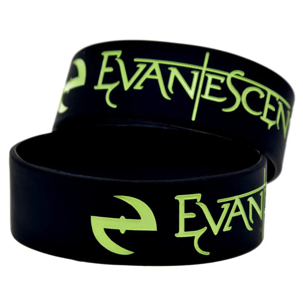 1 шт. Один Дюйм Широкий рок-группа Evanescence силиконовый браслет для любителей музыки