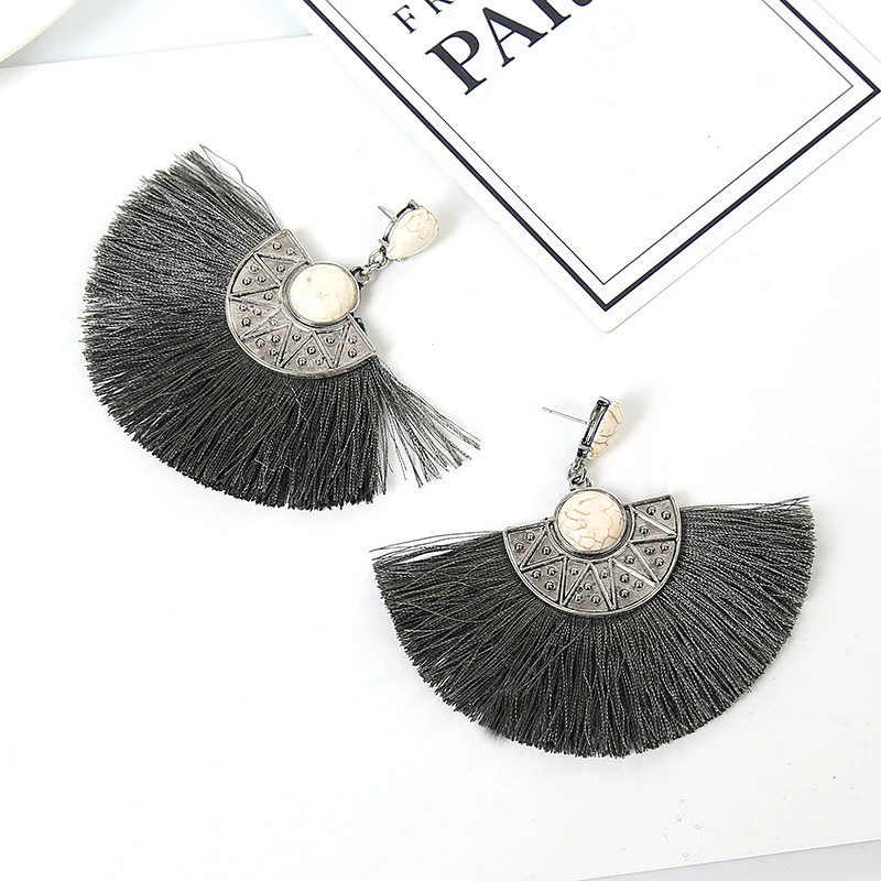 3 цвета богемные серьги с кисточками модные ювелирные изделия для женщин 2018