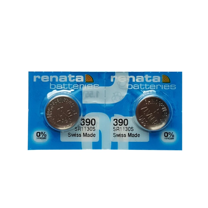 2 шт./лот Рената, Длительное Действие, 390 SR1130SW 389 LR54 AG10 часы Батарея