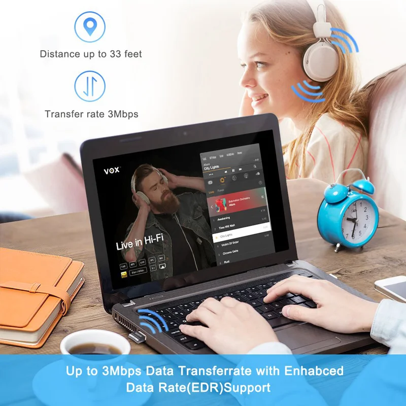 Беспроводной USB адаптер Bluetooth 4 0 музыкальный звуковой приемник передатчик для