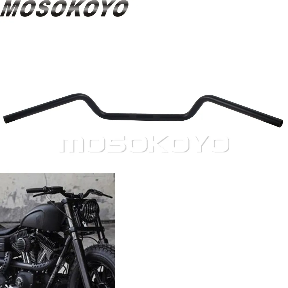 Ручки для Harley Chopper Bobber Sportster Dyna XL матовые черные винтажные рули Кафе Racer 1 дюйм 25