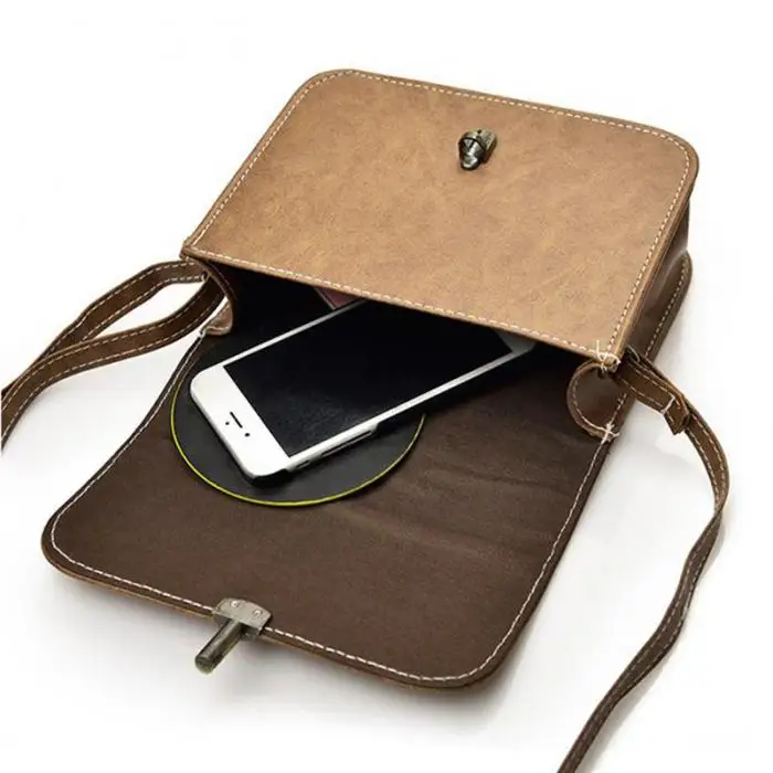 Простая модная Корейская женская мини сумка в винтажном стиле из искусственной