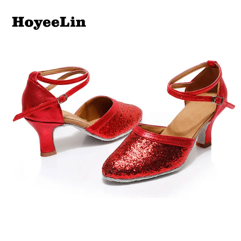 Туфли HoYeeLin для современных танцев женские туфли на каблуках 5 см/7 см бальных