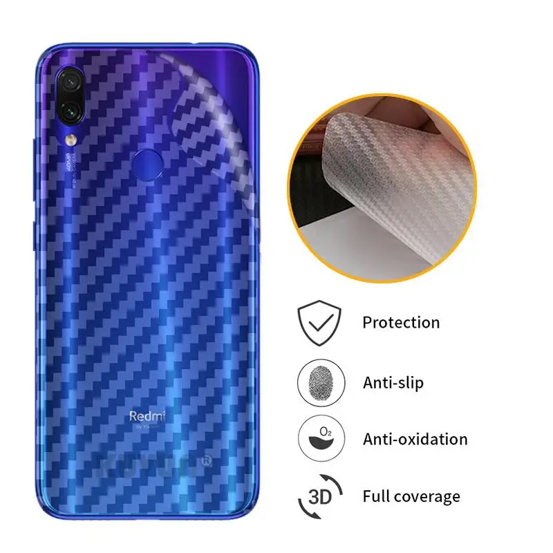 3D защитная задняя пленка из углеродного волокна для Xiaomi Redmi K20 Note 7S Y3 наклейка Pro |
