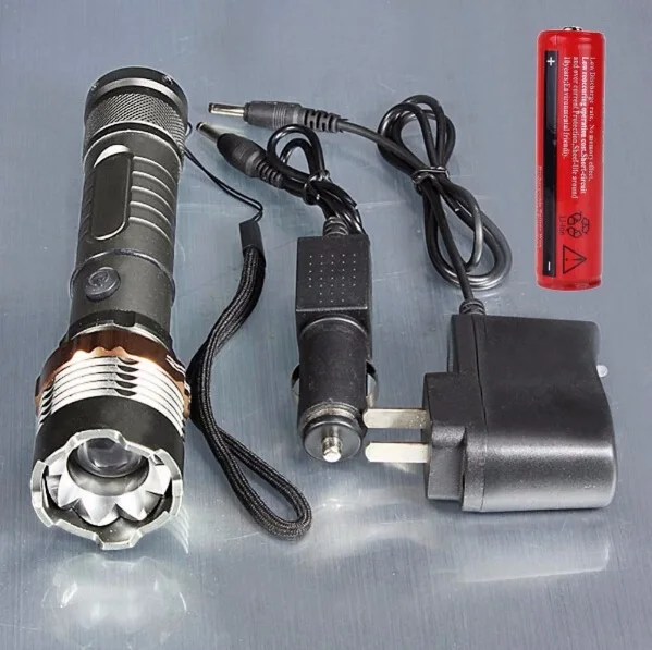 3500LM CREE XM L T6 СВЕТОДИОДНЫЙ Фонарик 5 режим Факел + 18650 Батарея AC/Автомобильное