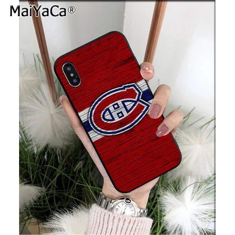 MaiYaCa Montreal Canadiens TPU Мягкий силиконовый чехол для телефона для Apple iPhone 8 7 6 6S Plus X XS MAX 5 5S SE XR мобильных телефонов