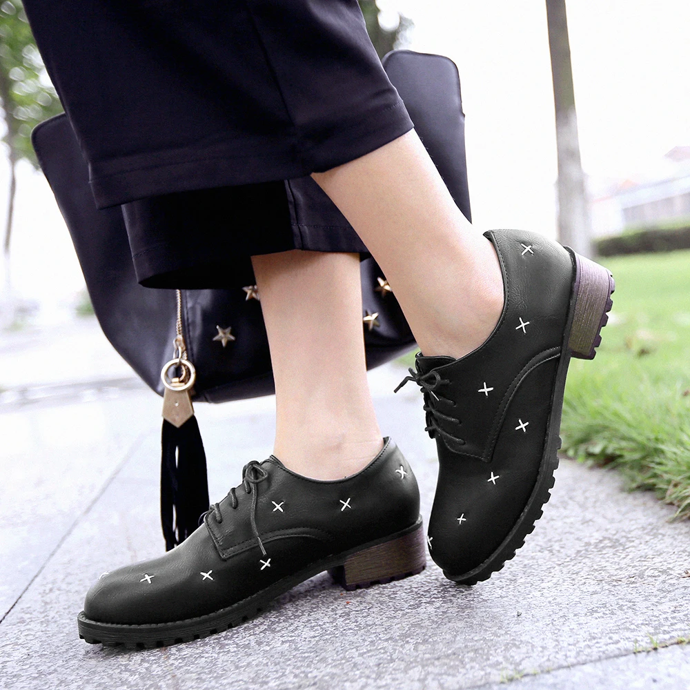 S.Romance Women Pumps 2019 Plus Size 34-43 Fashion Female Round Toe Mid Heels Office Ladies Woman Shoes Black Brown Gray SH114 | Обувь