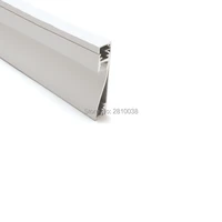 100 x 2m setslot wall washer led strip light profile square column concave type aluminium profile led wall downward lamps