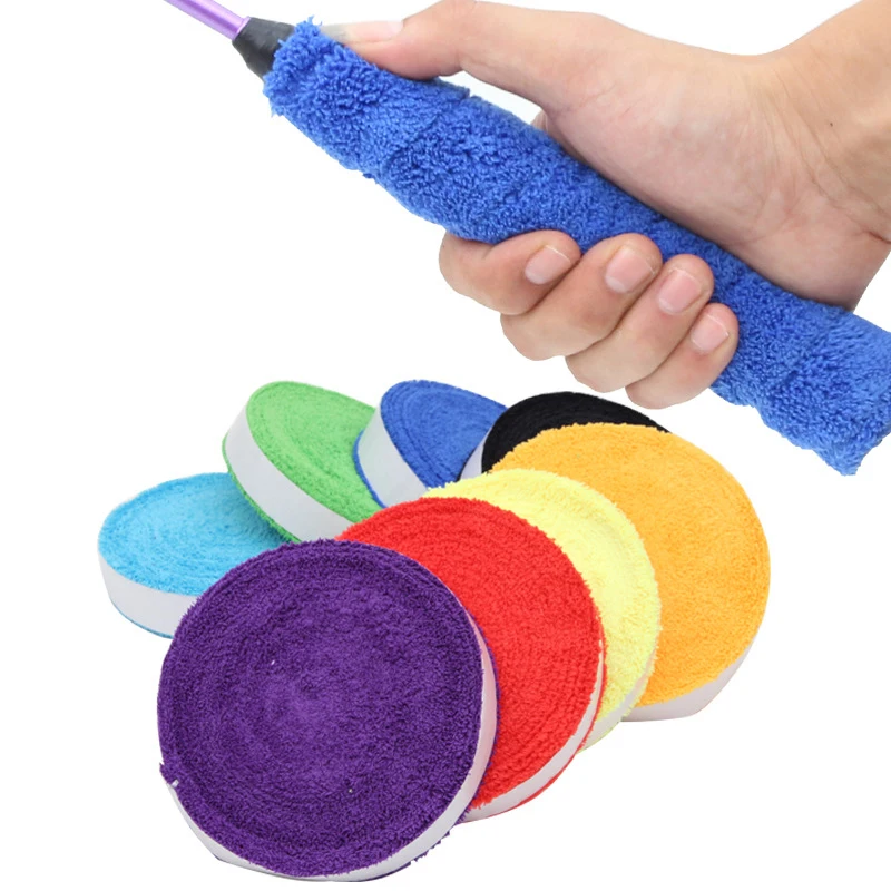 10m Big Reel Cotton Badminton Grip Towel Badminton Overgrip Soft Comfortable Tennis Grip