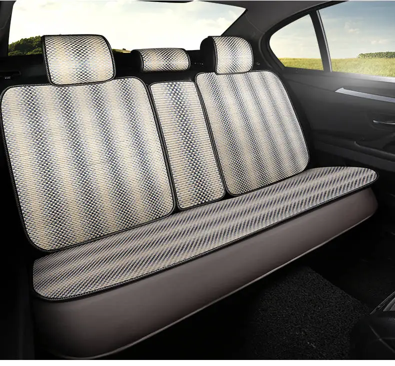 gradual rear 1pcs Бамбуковое волокно, воздушная охлаждающая Подушка, автомобильная бамбуковая Подушка на одно сиденье, четыре сезона, обычная бамбуковая подушка, Автомобильная подушка, подходит для большинства автомобилей - Название цвета: gradual rear 1pcs