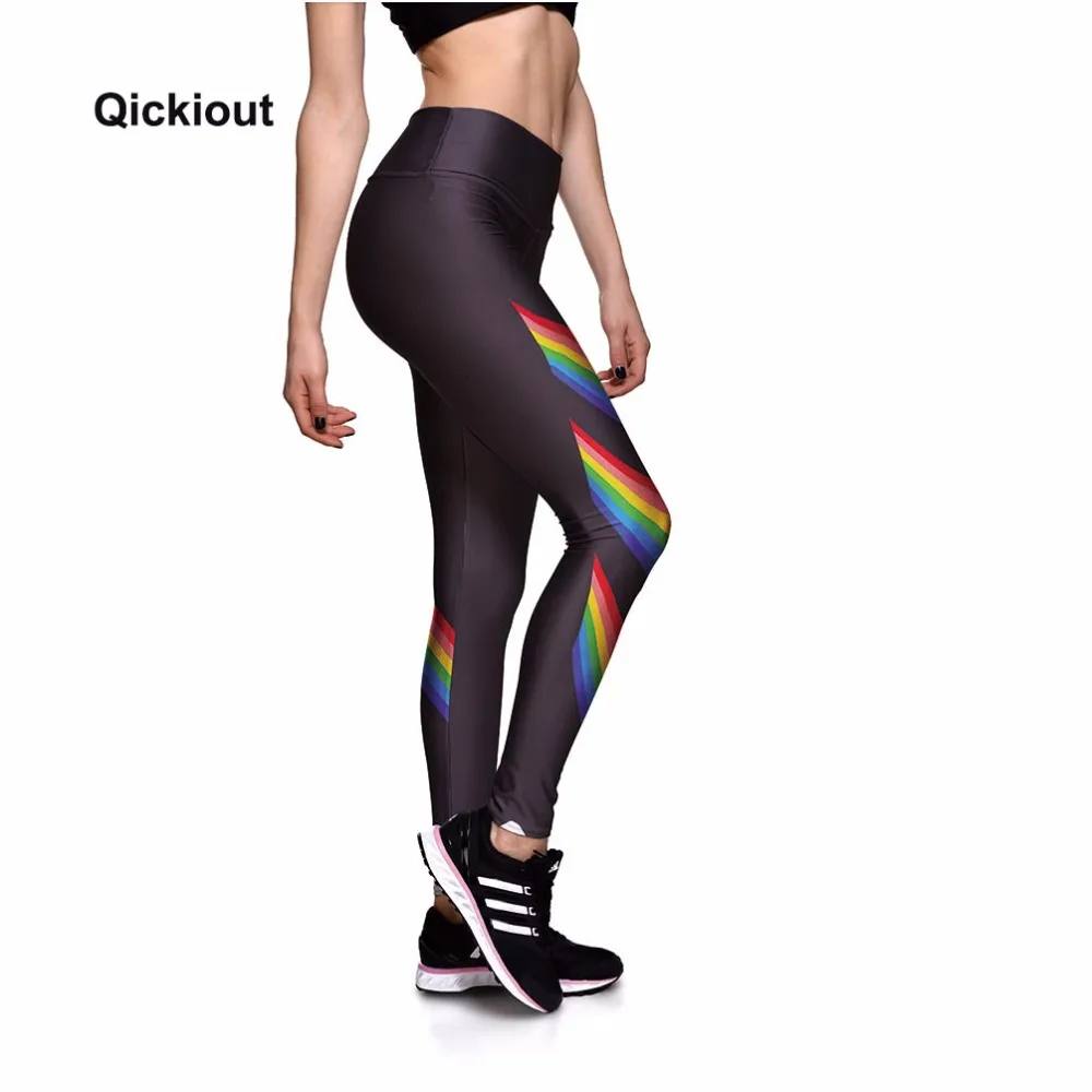 Новинка года Qickitout модные новые стильные весенне-осенние леггинсы брюки с принтом Высококачественные эластичные женские штаны для рождественских подарков