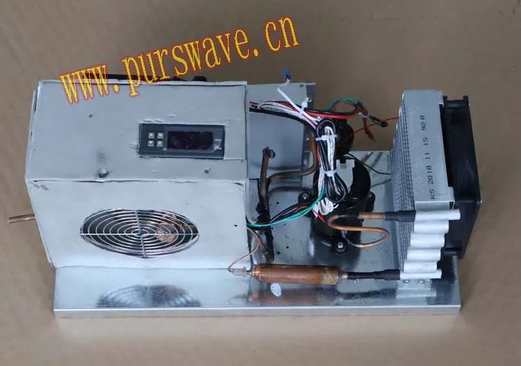 PURSWAVE A-19 мини-холодильное оборудование, включая DC 12V24V48V крошечный компрессор конденсаторный испаритель фильтр осушитель капиллярный вентилятор
