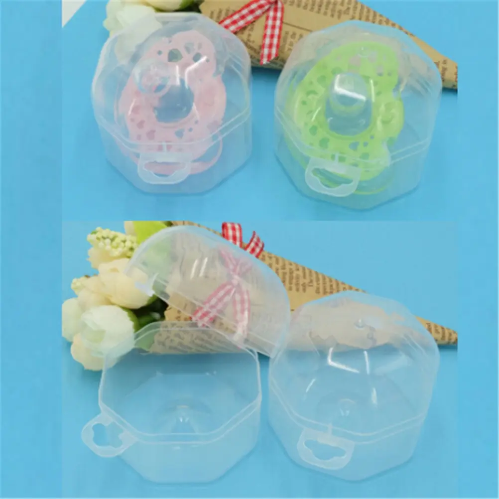 Комплект из 2 предметов детская пустышка на цепочке с прищепкой ящик для хранения