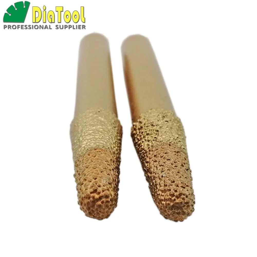 Diatool 2PK ЧПУ Камень Гравировка бит камень Всё для резьбы Инструменты 10-6/30 мм tapper мяч