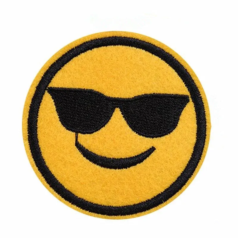 7 шт эмодзи преувеличенное Экспрессия железа на вышивать пачках вышитый значок |