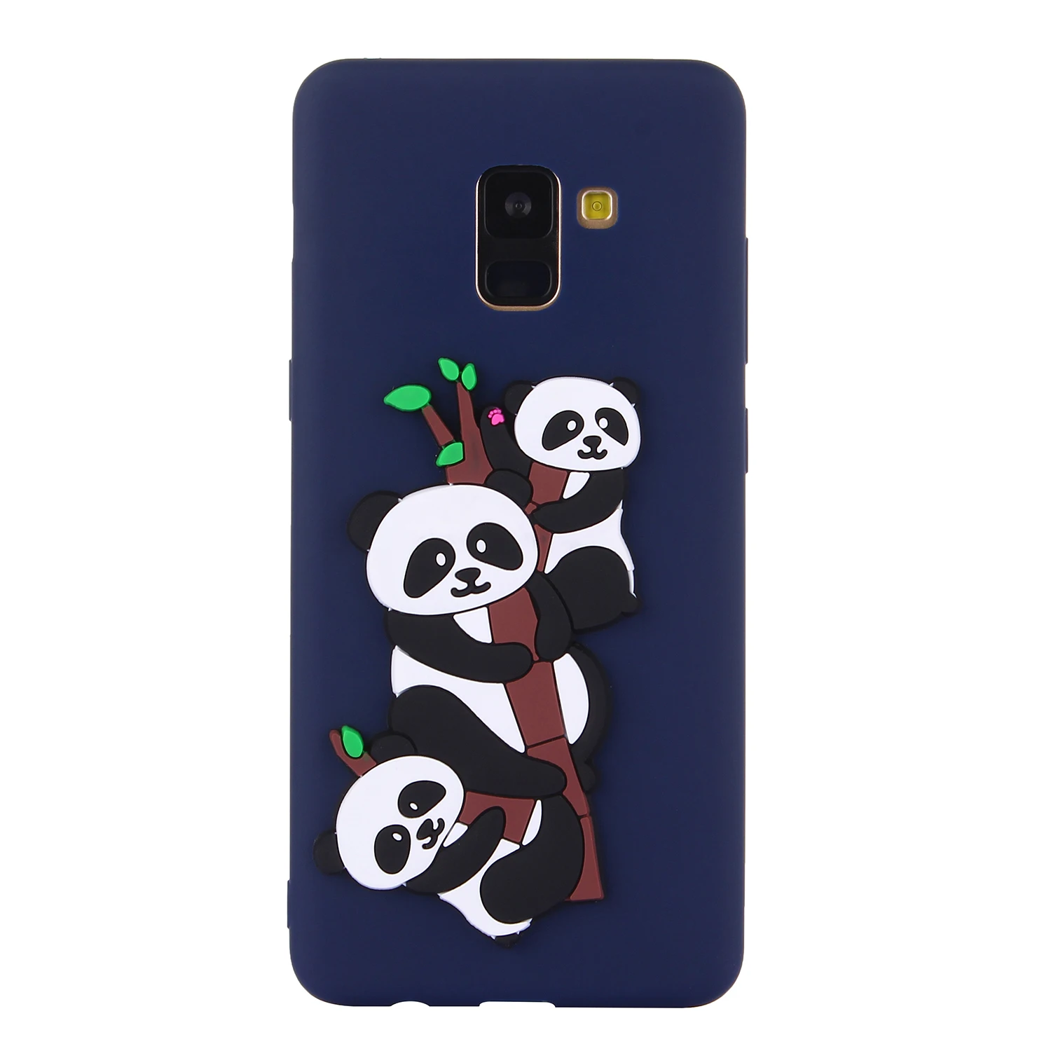 for Samsung Galaxy A8 Plus (2018) Case 3D Painted Pattern Silicone Patch Animal Cartoon Soft TPU Protective Shell Mobile Phone |