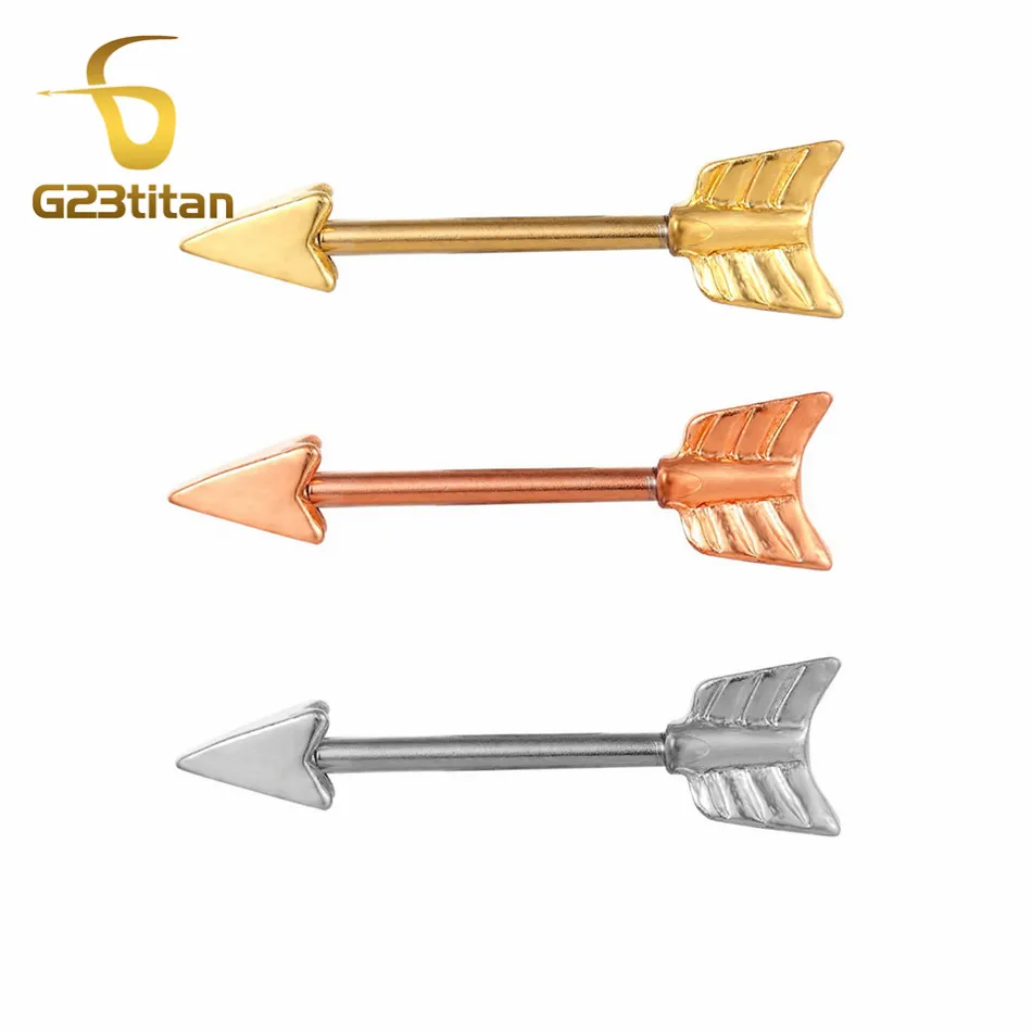 G23titan 2 шт. стрелка соска кольца 316L Круглый Поддон Сталь Earbone для пирсинга, из хирургической стали ниппель piersing, ювелирное изделие для тела