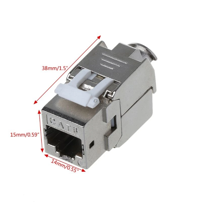 1 шт. RJ45 Keystone Cat6 Cat6A Экранированный FTP цинковый сплав модуль Jack сетевой разъем