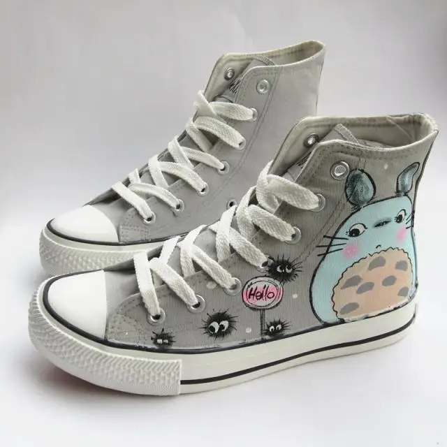 Кеды High-Q унисекс Tonari no Totoro plimsolls холщовые ботинки на шнурках повседневные с