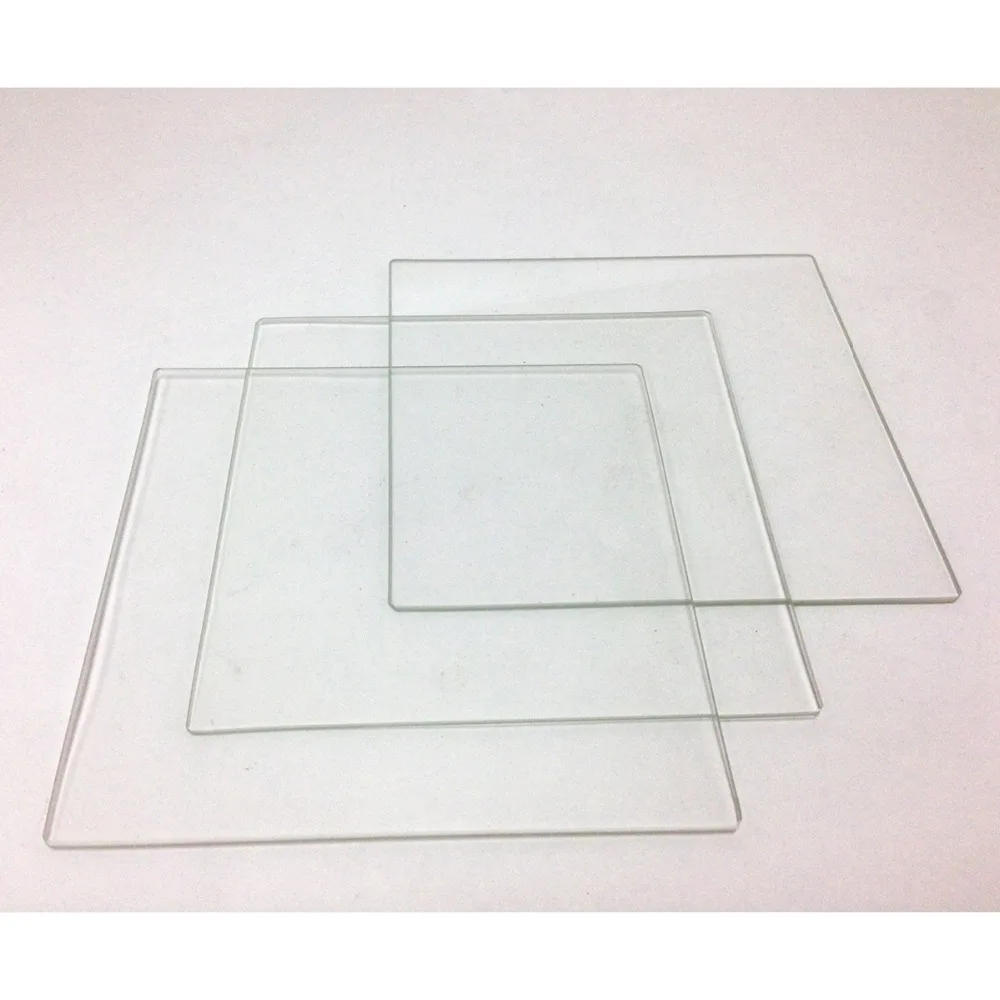 

UP taier Afinia BOROSILICATE GLASS PLATFORM for DIY 3D printer 3 pack FOR AFINIA AND UP 3D PRINTERS 5.5x5.5x0.08" (140 x 140mm)