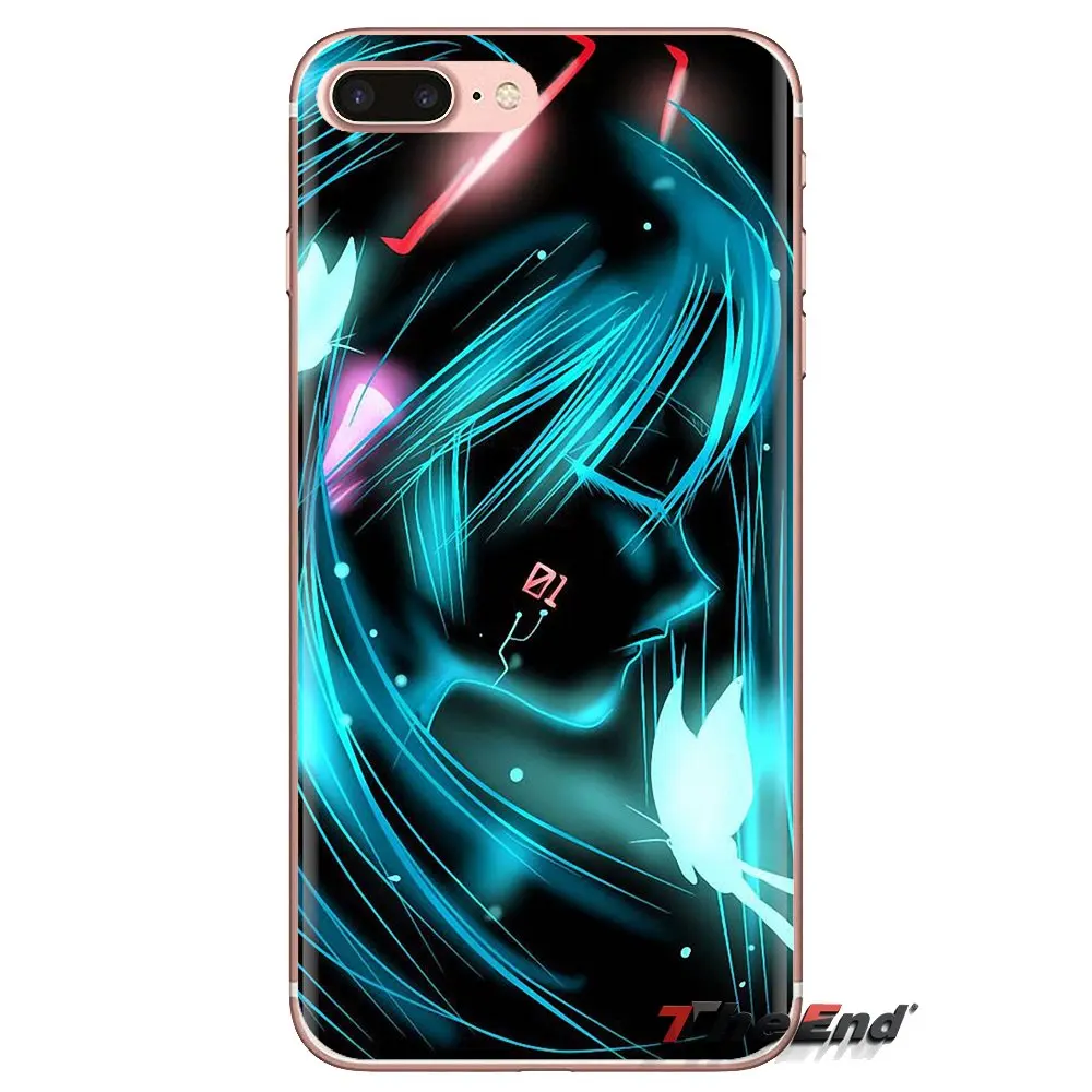 Мягкий прозрачный чехол чехлы Аниме Dakimakura Hatsune Miku для iPod Touch Apple iPhone 4 4s 5 5S SE 5C 6 S 7 8 X
