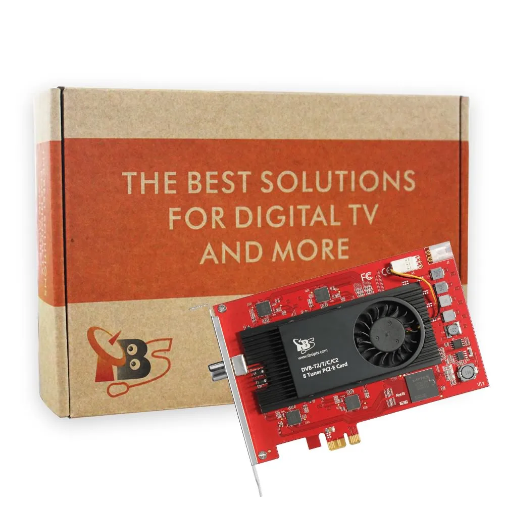 TBS6209 Octa 8 тюнер DVB T2 C2/T/C/ISDB T PCIe карта для наземного и кабельного ТВ|Спутниковое ТВ| |