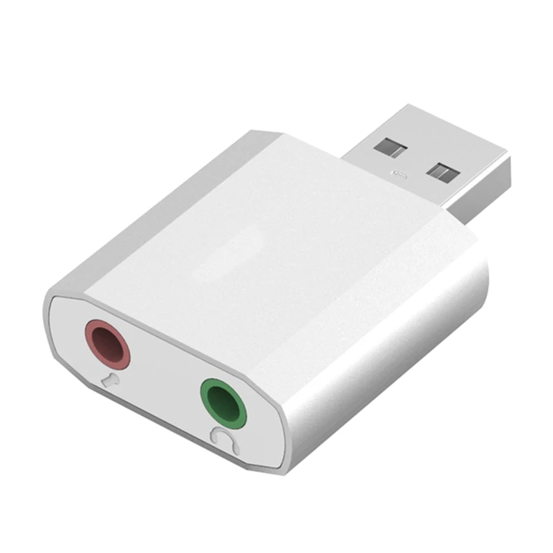 Внешняя Стерео Аудио Звуковая карта Usb на 3 5 мм разъем гарнитура AUX адаптер замена