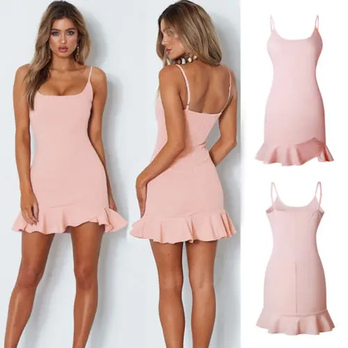 Женское черное облегающее платье сексуальное вечернее Короткое мини для