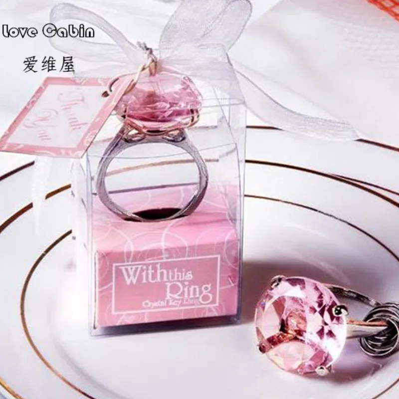 50 шт. кольцо брелок в форме бриллианта|favors and gifts|gifts for guestswedding favors gifts |
