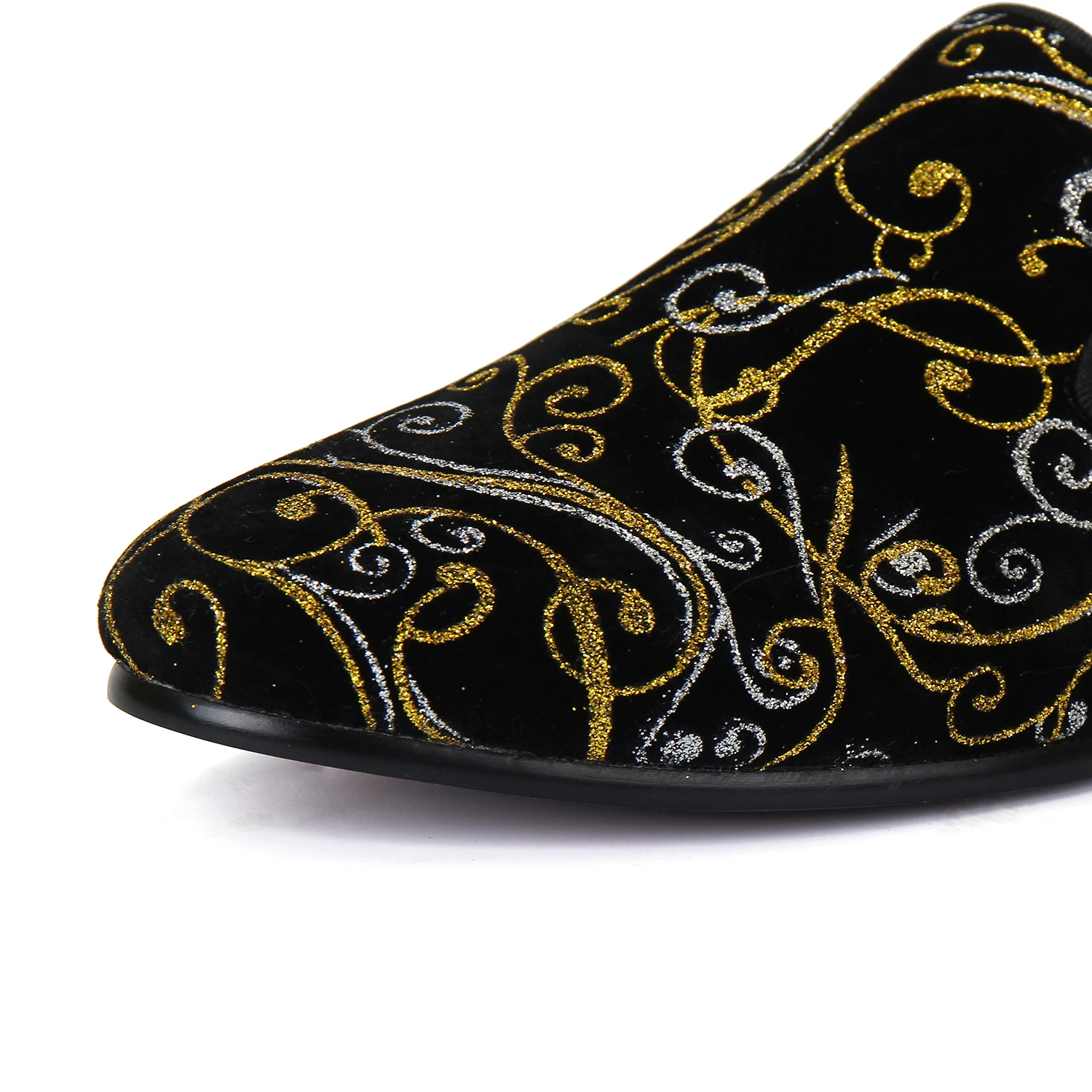 Harpelunde Paisley Men Loafers Slip On Wedding Shoes Velvet Slippers Size 9-10 | Обувь