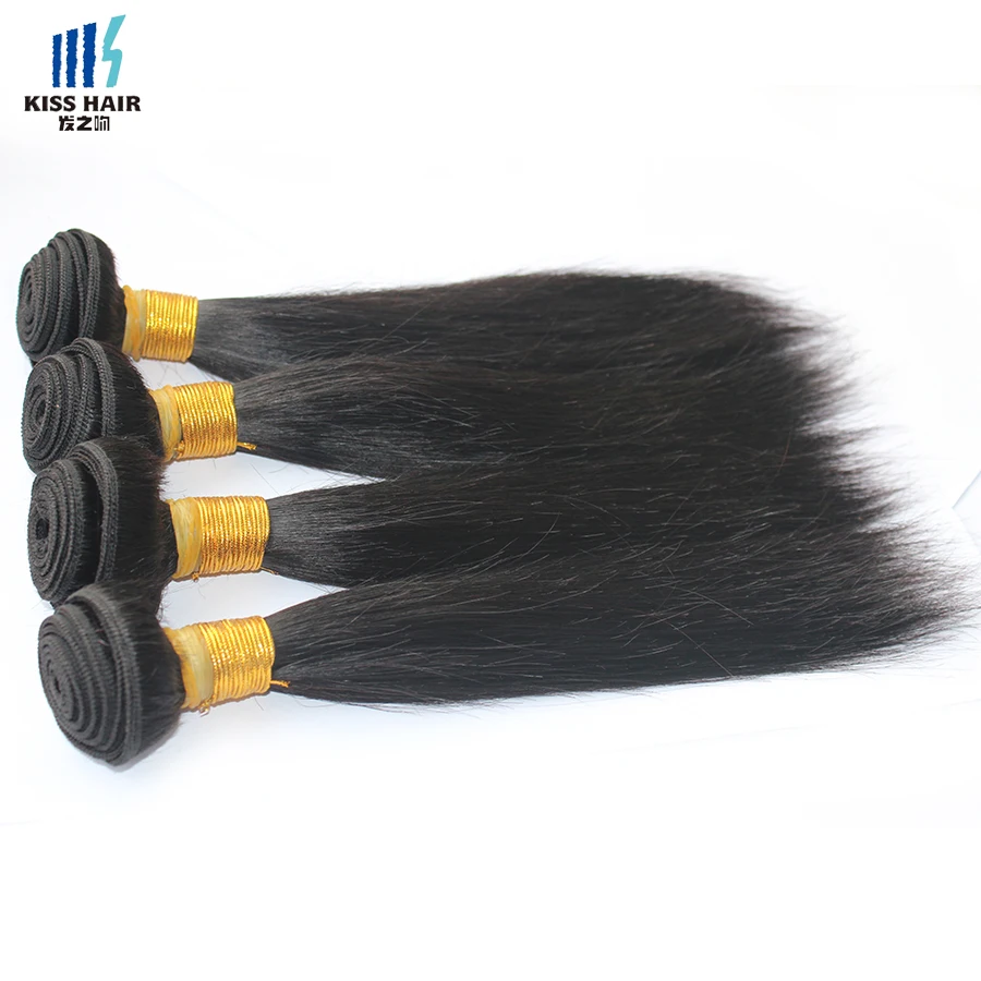 Короткие Волосы Боб Стиль 4 Шт. Бразильские Прямые Weave 50 г/шт. Необработанные