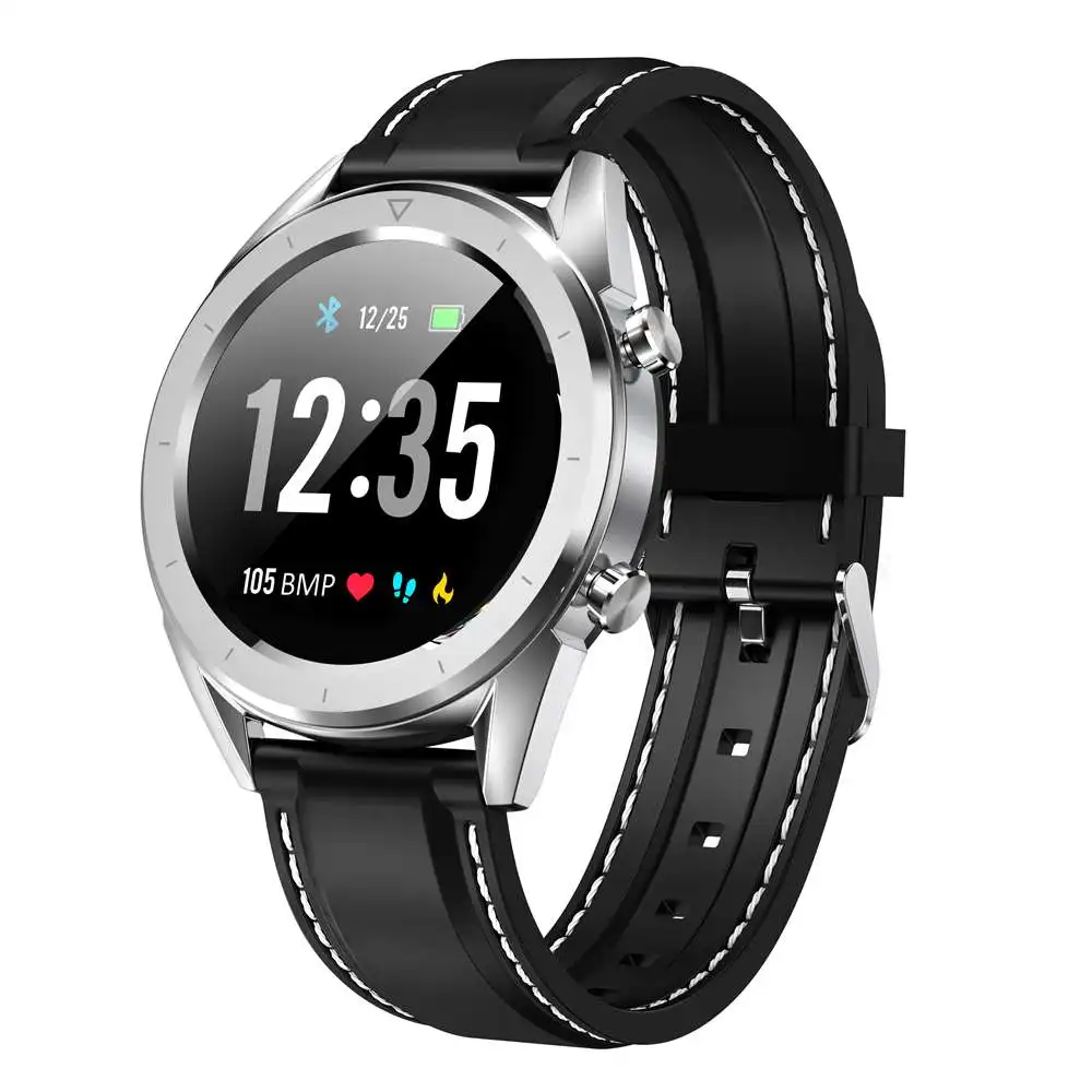silver-silicon strap DT28 Смарт часы ЭКГ приборы для измерения артериального давления сердечного ритма мониторы шагомер Спортивный Браслет фитнес трекер Smartwatch - Цвет: silver-silicon strap