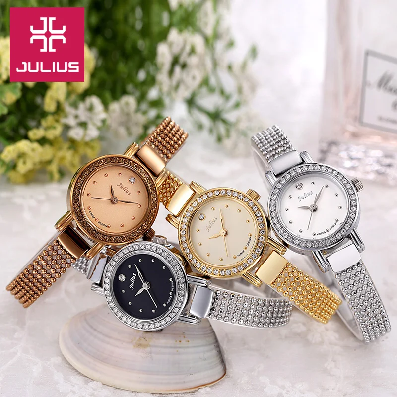 Часы наручные Julius женские кварцевые в японском стиле изящные модные браслеты