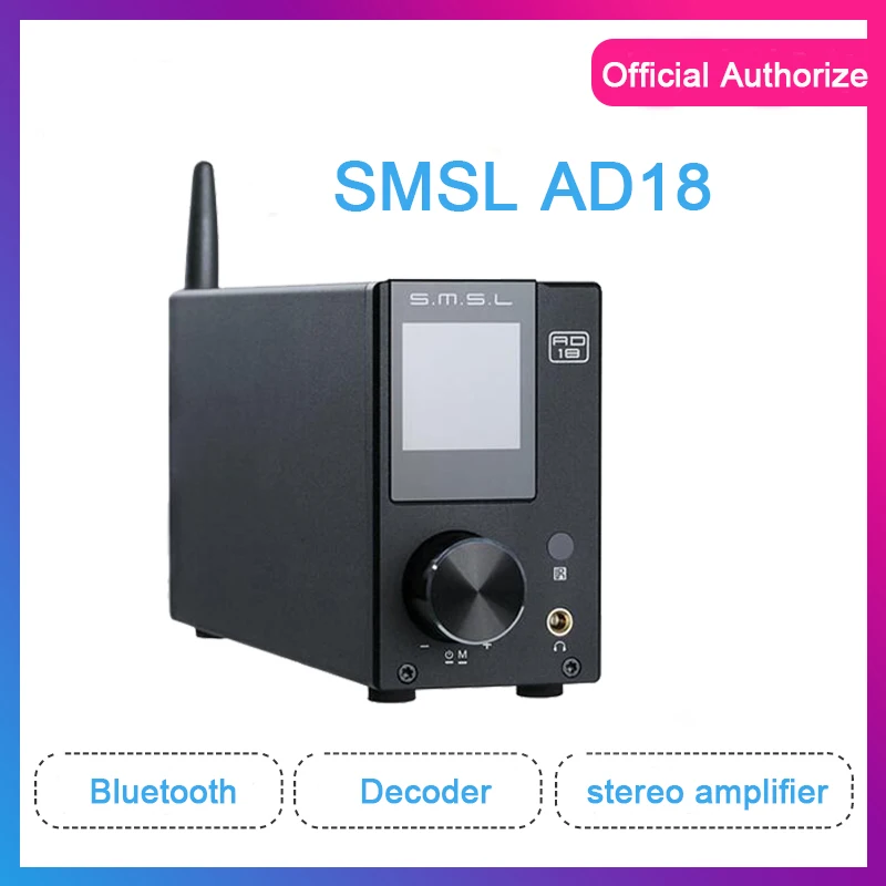 SMSL AD18 усилитель звука bluetooth мощности 80 Вт стерео usb цифровой аудио мини