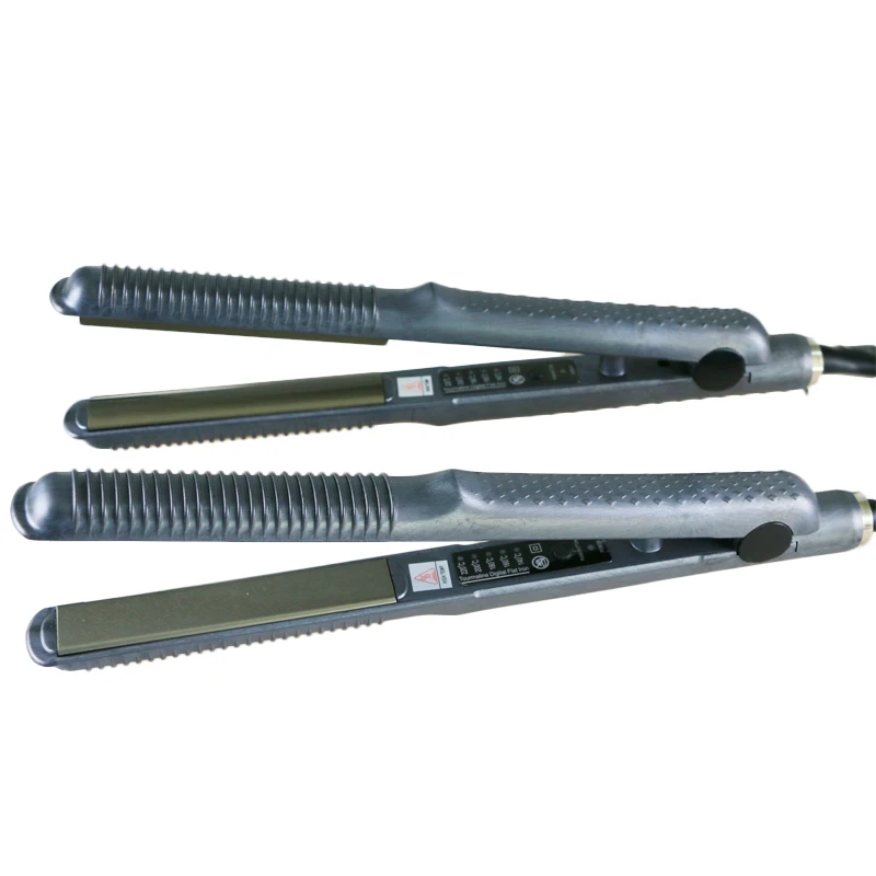 Новый взгляд Керамика выпрямления волос Flat Iron термостат волосы бигуди