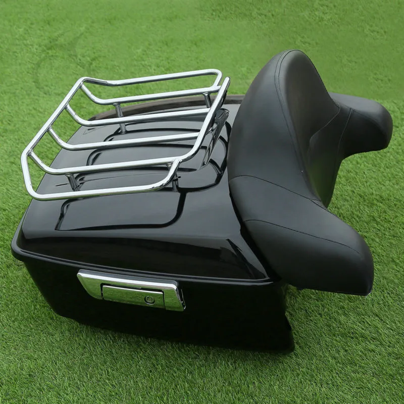 Мотоцикл 13 7 &quotKing багажник багажная спинка для Harley Touring Tour Pak Road King Street Electra Glide FLH FLT