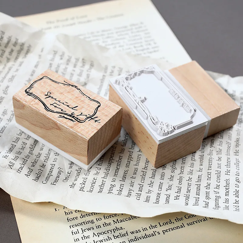 XINAHER винтажные классические этикетки штамп DIY деревянные и резиновые штампы для
