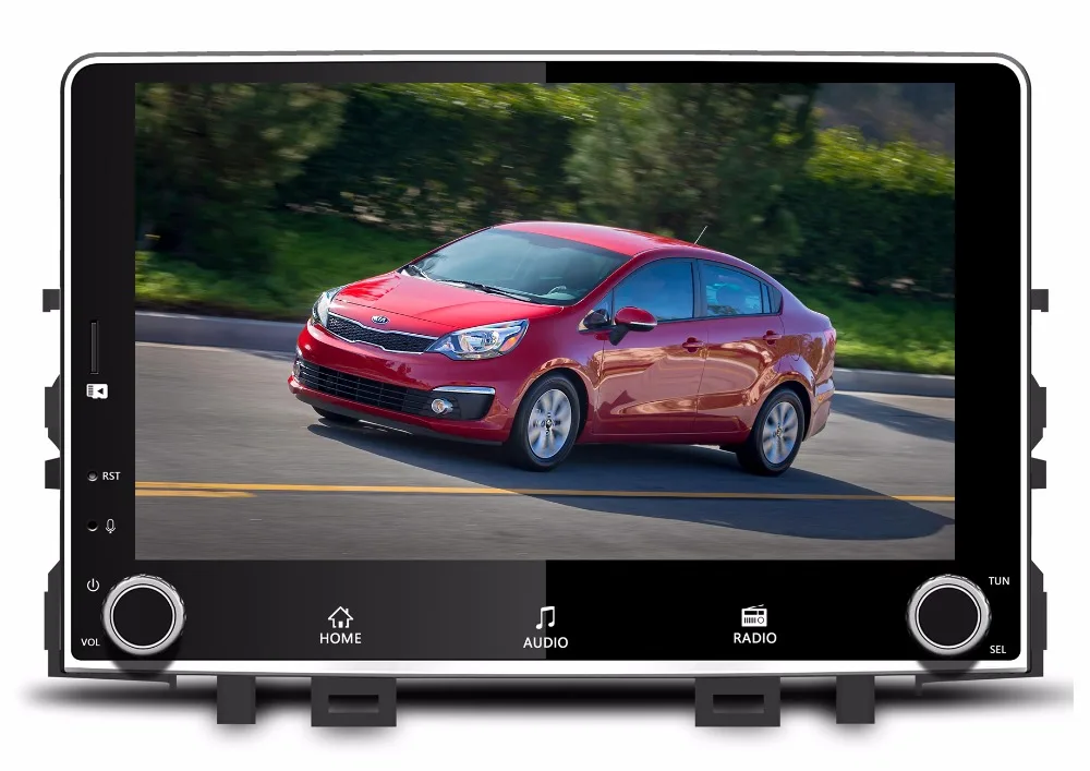 Большой " четырехъядерный Android 7,1 Fit KIA RIO-Автомобильный dvd-плеер Мультимедиа Навигация GPS Радио DVD Аудио Стерео NAV PC