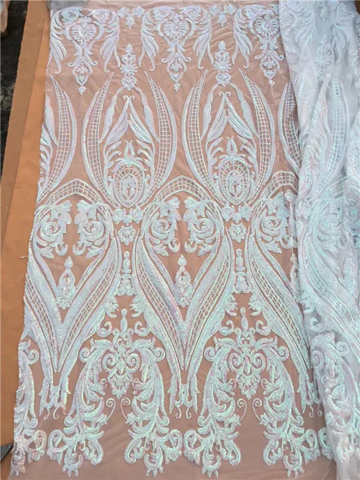 2017 новейшая чистая кружевная ткань с блестками 130 см * 450 для свадебных швейных