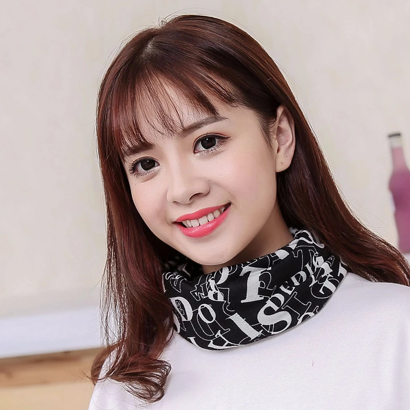 Hiking Scarves pattern Letter Confinement cap Autumn winter Knitted hat Pile thin | Спорт и развлечения