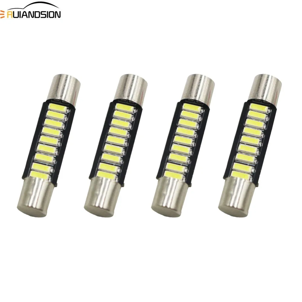 4 шт ксенон белый 29 мм 31 9 4014SMD 6641 гирлянда светодиодный Замена лампы для