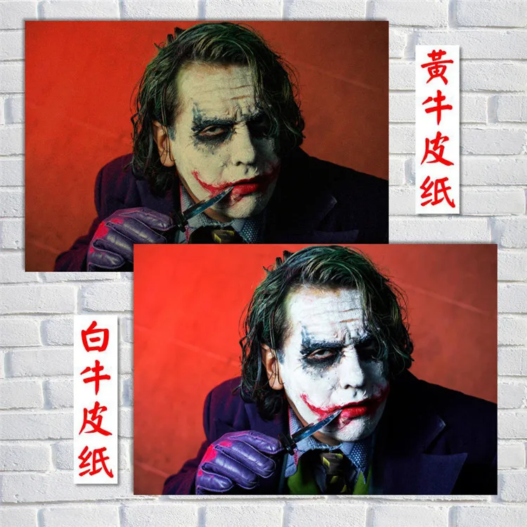 Художественный постер joker 1 из крафт-бумаги для бара кафе декоративная брендовая