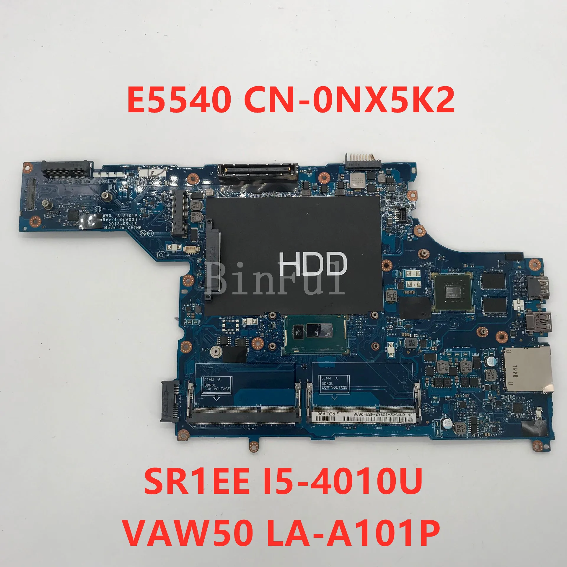 Высококачественная материнская плата для ноутбука Latitude E5540 фотосессия 0 NX5K2 VAW50 100%