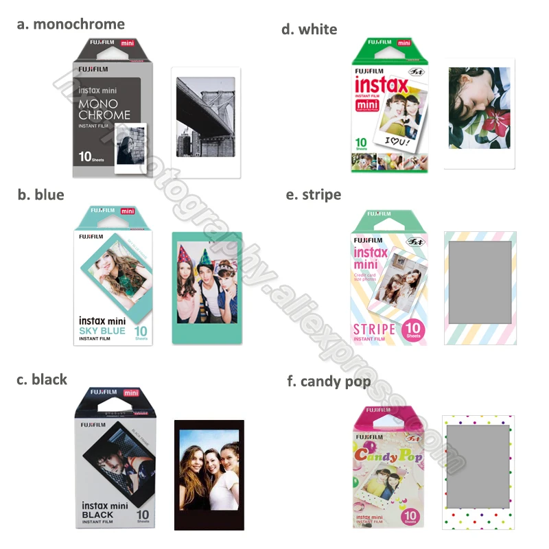 Оригинальный Fujifilm Fuji Instax Mini 9 мгновенных Цвет пленка для 8 7 s 70 50 90 25 Камера